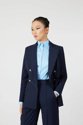 Aeris Double Breasted Suit with Cuff Buttons - Alexandra-Dobre.com