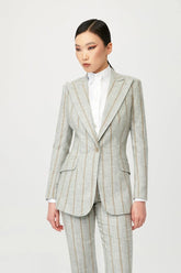 Brenda Single Breasted Stripe Suit - Alexandra-Dobre.com