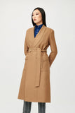 Chloe Wool Wrap Coat with Belt - Alexandra-Dobre.com