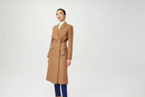 Chloe Wool Wrap Coat with Belt - Alexandra-Dobre.com