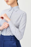 Ermine Stripe Fitted Shirt - Alexandra-Dobre.com