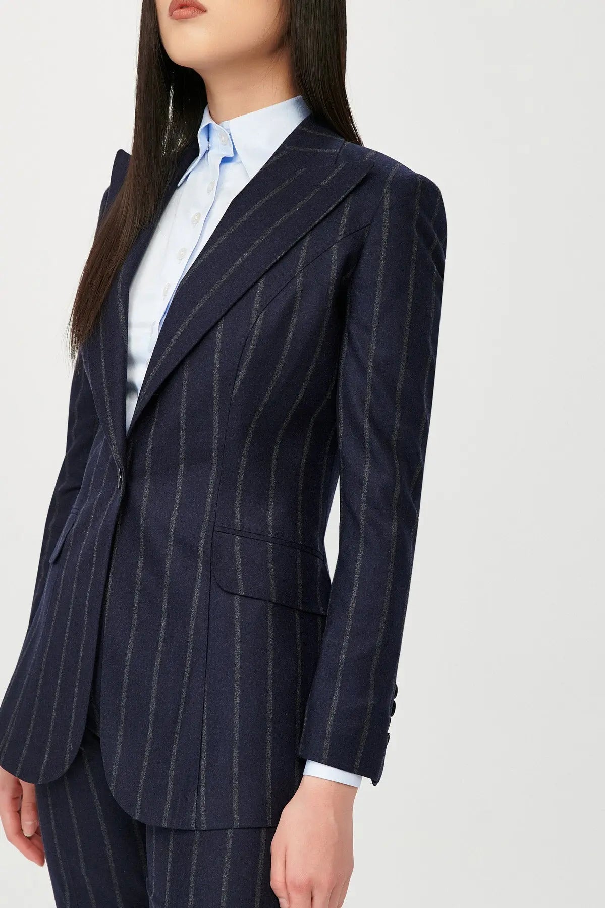 Hana Single Breasted Stripe Suit - Alexandra-Dobre.com