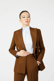 Indira Double Breasted Suit with Gold Buttons - Alexandra-Dobre.com
