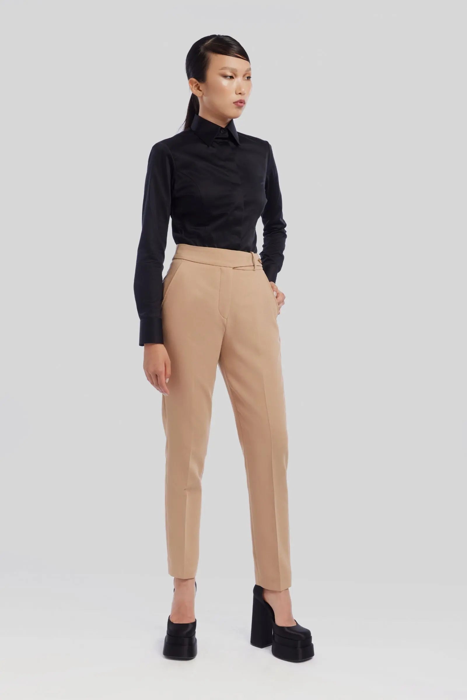 Nocturne Elegance Black Shirt Alexandra Dobre