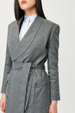 Nube Wool Wrap Coat with Belt - Alexandra-Dobre.com