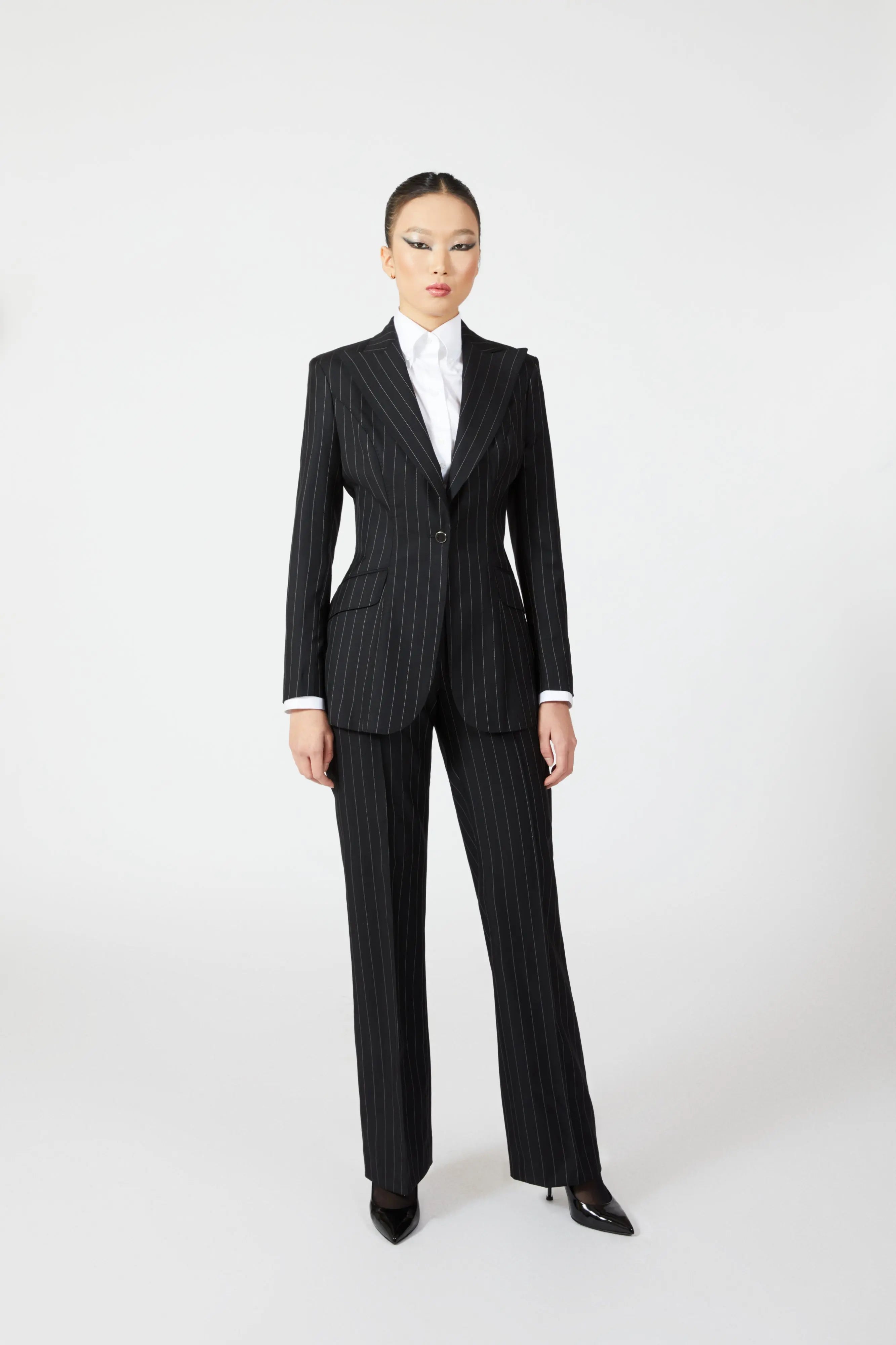 Percy Single Breasted Stripe Suit - Alexandra-Dobre.com