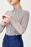 Quinn Stripe Fitted Shirt - Alexandra-Dobre.com