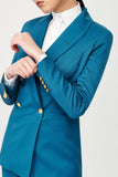 Reis Double Breasted Suit with Gold Buttons - Alexandra-Dobre.com