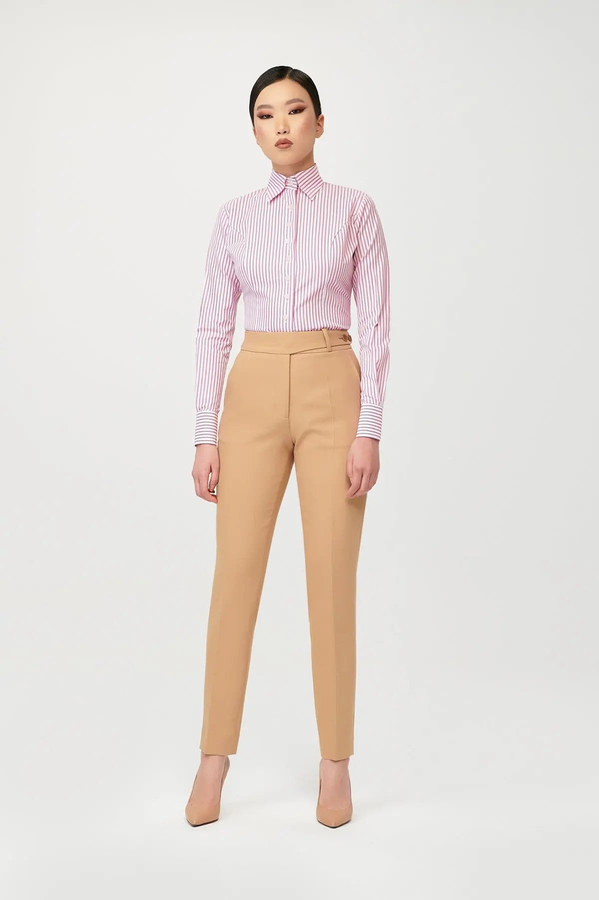 Tris Stripe Fitted Shirt - Alexandra-Dobre.com