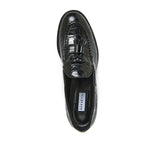 Urban Allure Croc-Embossed Loafers Alexandra Dobre