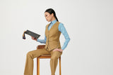 Zelda Single Breasted Suit with Waistcoat - Alexandra-Dobre.com