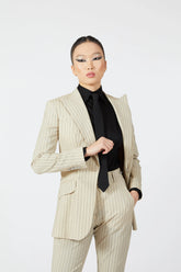 Inessa Single Breasted Stripe Suit - Alexandra-Dobre.com