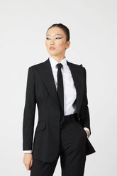 Jade Single Breasted Suit with Cuff Buttons - Alexandra-Dobre.com
