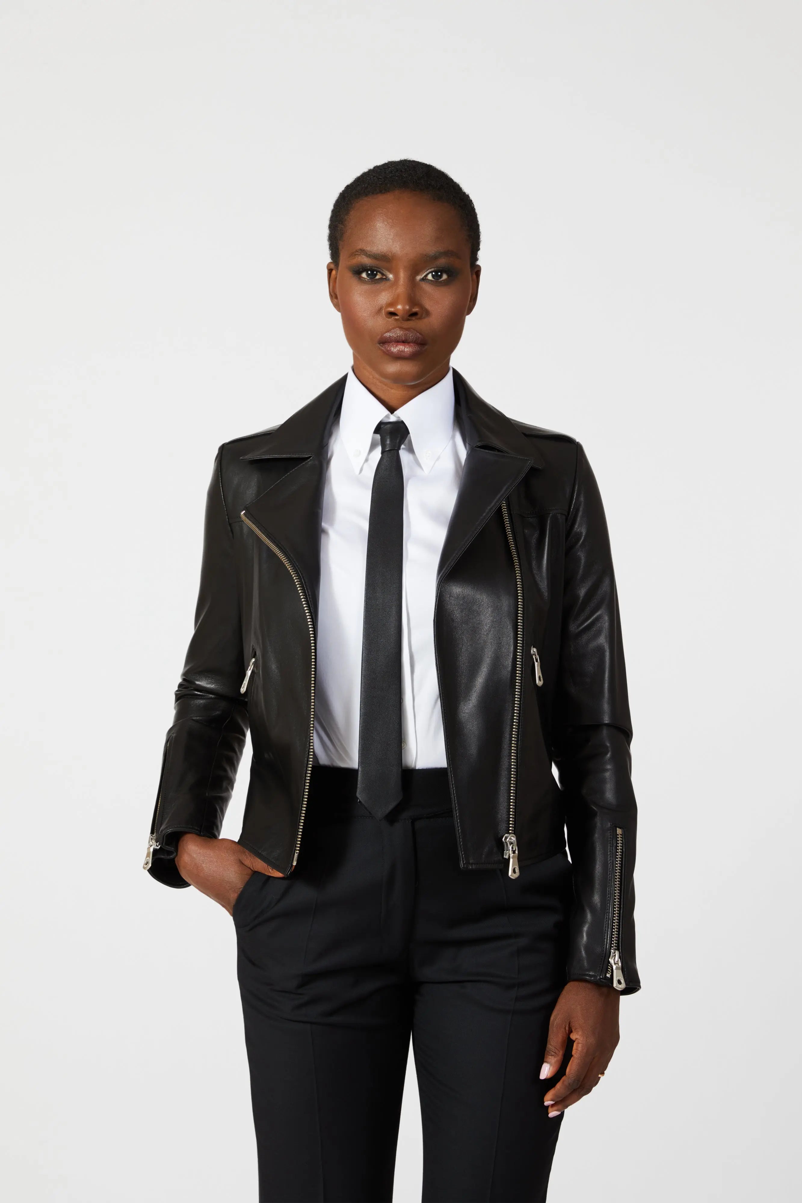 Neo Leather Biker Jacket - Alexandra-Dobre.com
