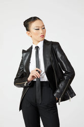 Seraph Leather Biker Jacket - Alexandra-Dobre.com