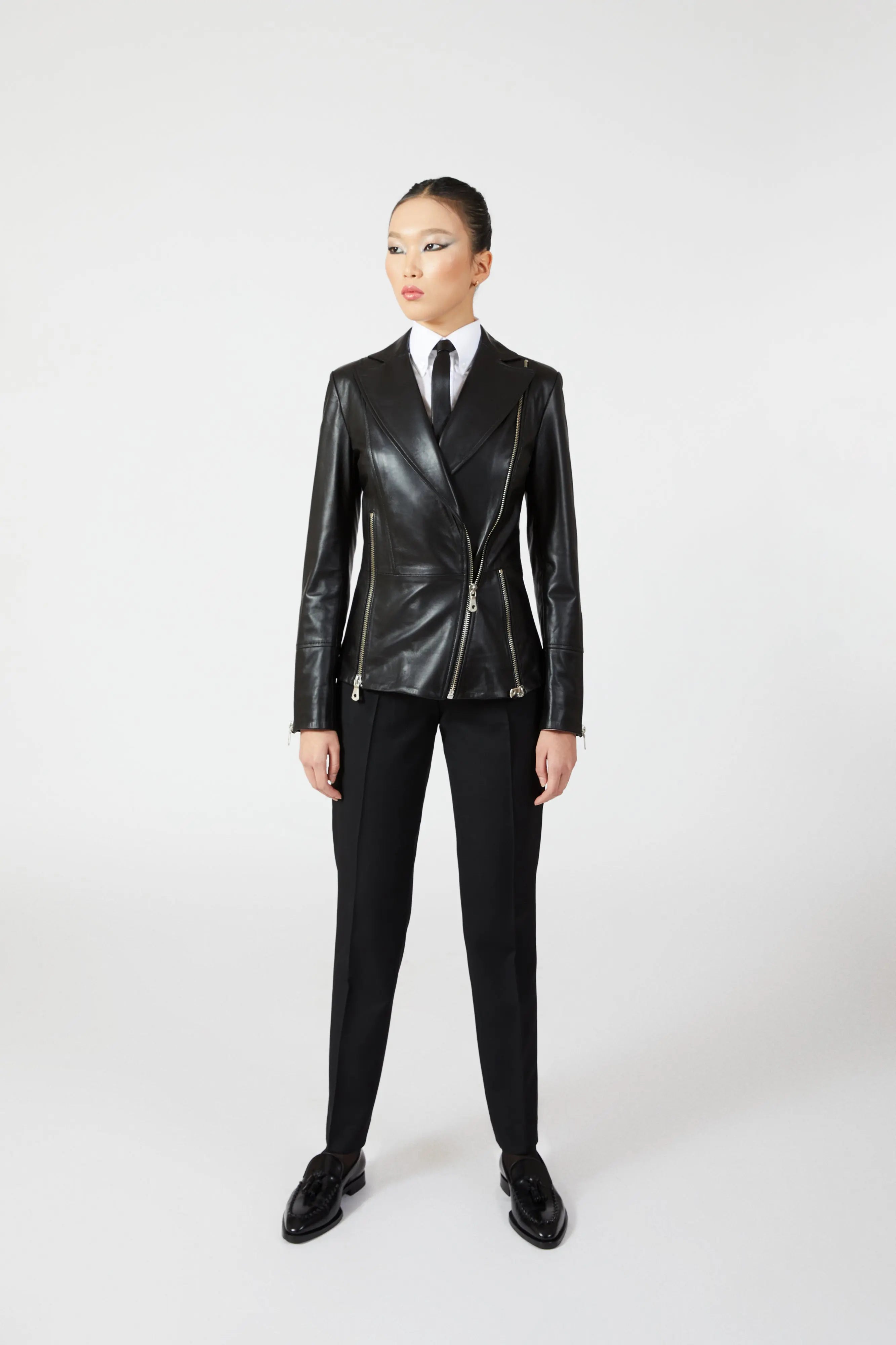 Seraph Leather Biker Jacket - Alexandra-Dobre.com