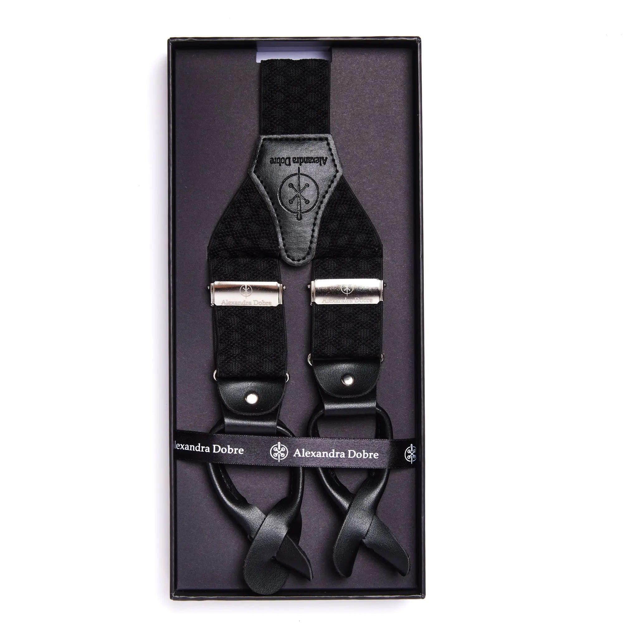 Black Velvet Suspenders Alexandra Dobre