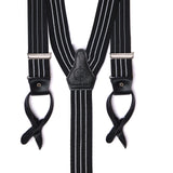 Black and White Striped Suspenders Alexandra Dobre