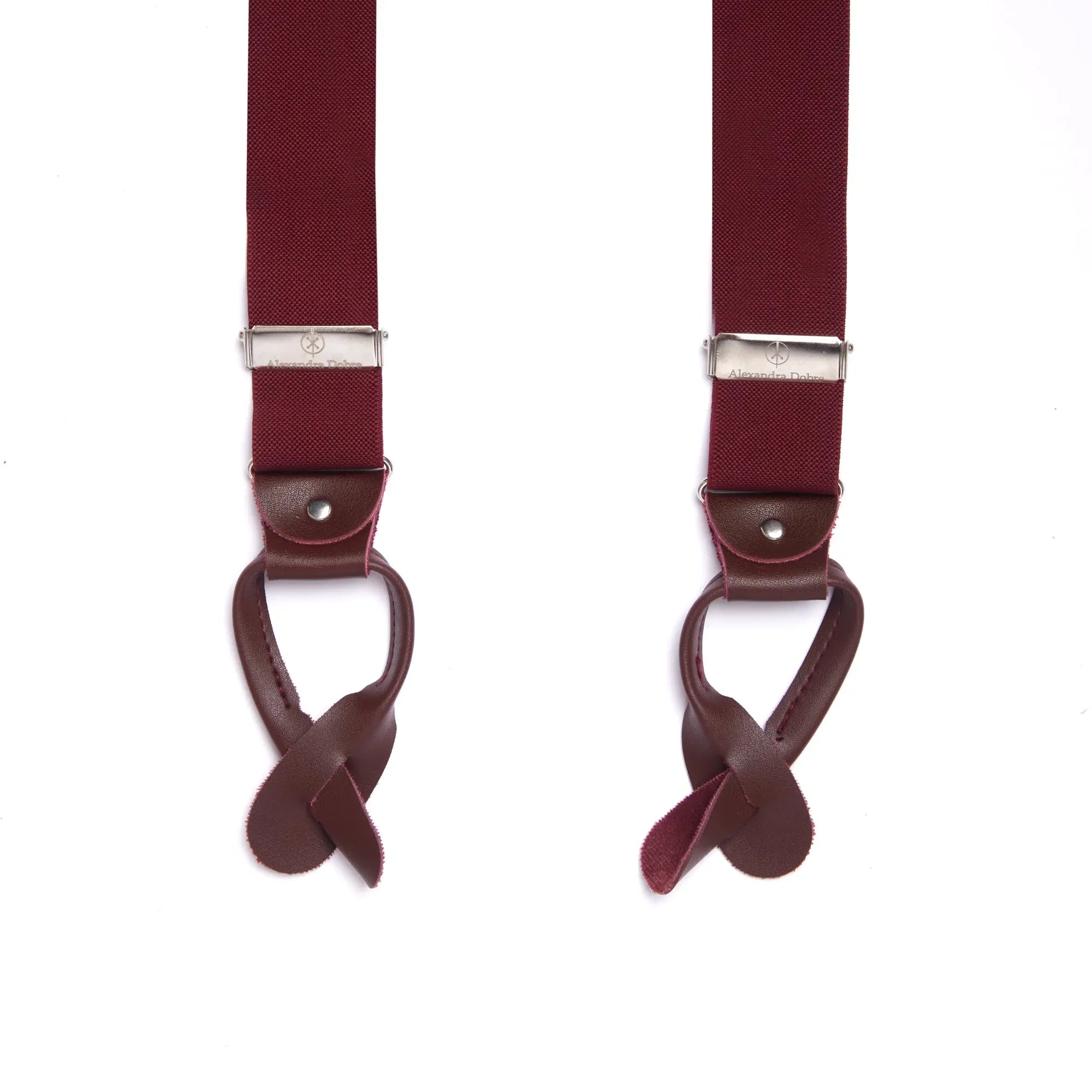 Burgundy Suspenders Alexandra Dobre