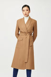 Chloe Wool Wrap Coat with Belt - Alexandra-Dobre.com