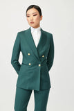 Damaris Double Breasted Suit with Gold Buttons - Alexandra-Dobre.com
