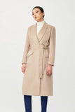 Felicity Wool Wrap Coat with Belt - Alexandra-Dobre.com