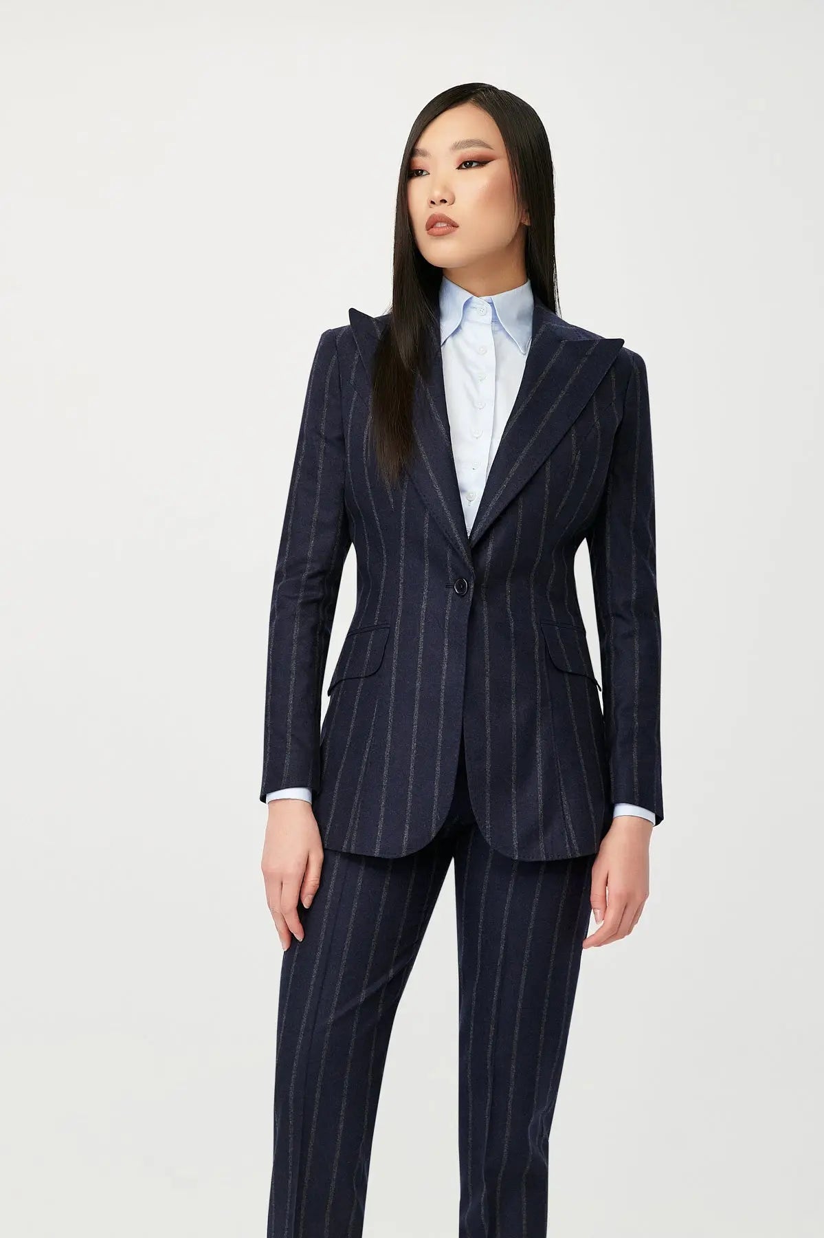 Hana Single Breasted Stripe Suit - Alexandra Dobre