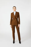 Indira Double Breasted Suit with Gold Buttons - Alexandra-Dobre.com