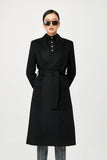 Isaac Wool Wrap Coat with Belt - Alexandra-Dobre.com