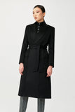 Isaac Wool Wrap Coat with Belt - Alexandra-Dobre.com