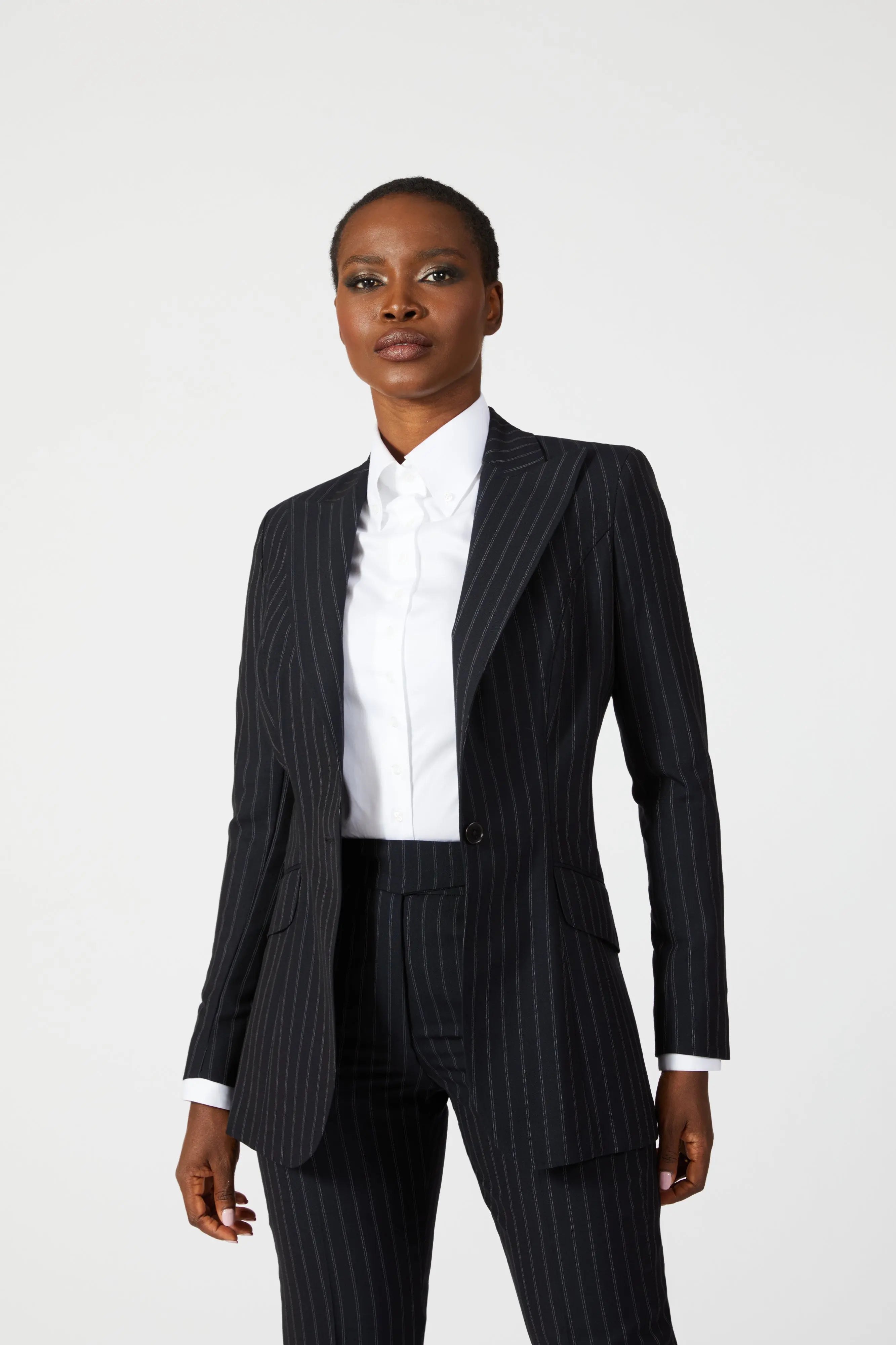 Ladona Single Breasted Stripe Suit - Alexandra-Dobre.com