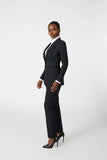 Ladona Single Breasted Stripe Suit - Alexandra-Dobre.com
