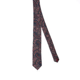 Navy Paisley Silk Tie Alexandra Dobre