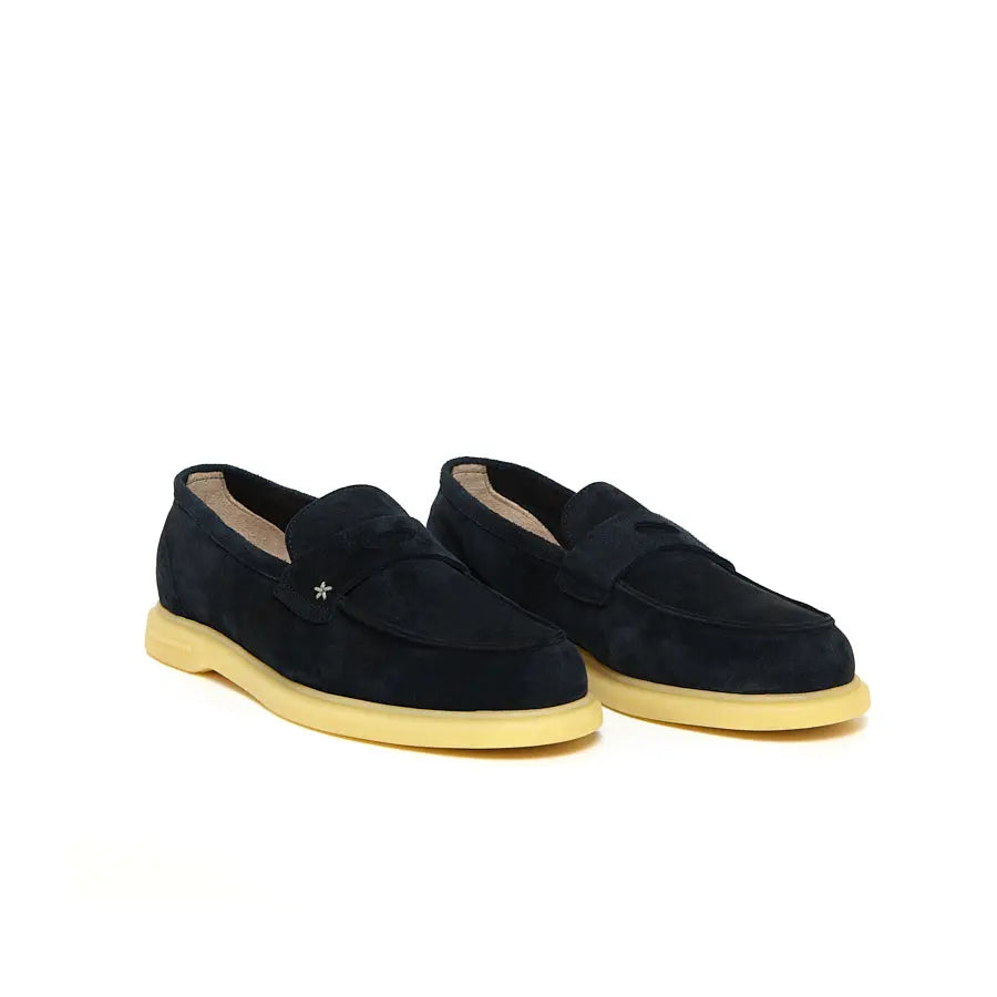 Rossetti Midnight Suede Slip-Ons Alexandra Dobre