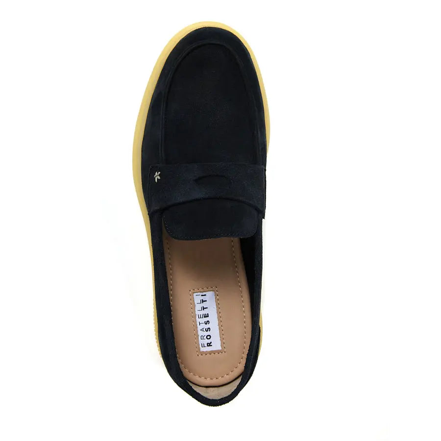 Rossetti Midnight Suede Slip-Ons Alexandra Dobre
