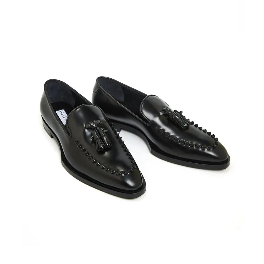 Rossetti Noir Tassel Loafers Alexandra Dobre
