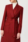 Ruby Wool Wrap Coat with Belt - Alexandra-Dobre.com
