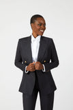 Senay Double Breasted Stripe Suit with Gold Buttons - Alexandra-Dobre.com