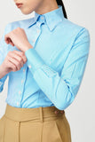 Sky Stripe Fitted Shirt - Alexandra-Dobre.com