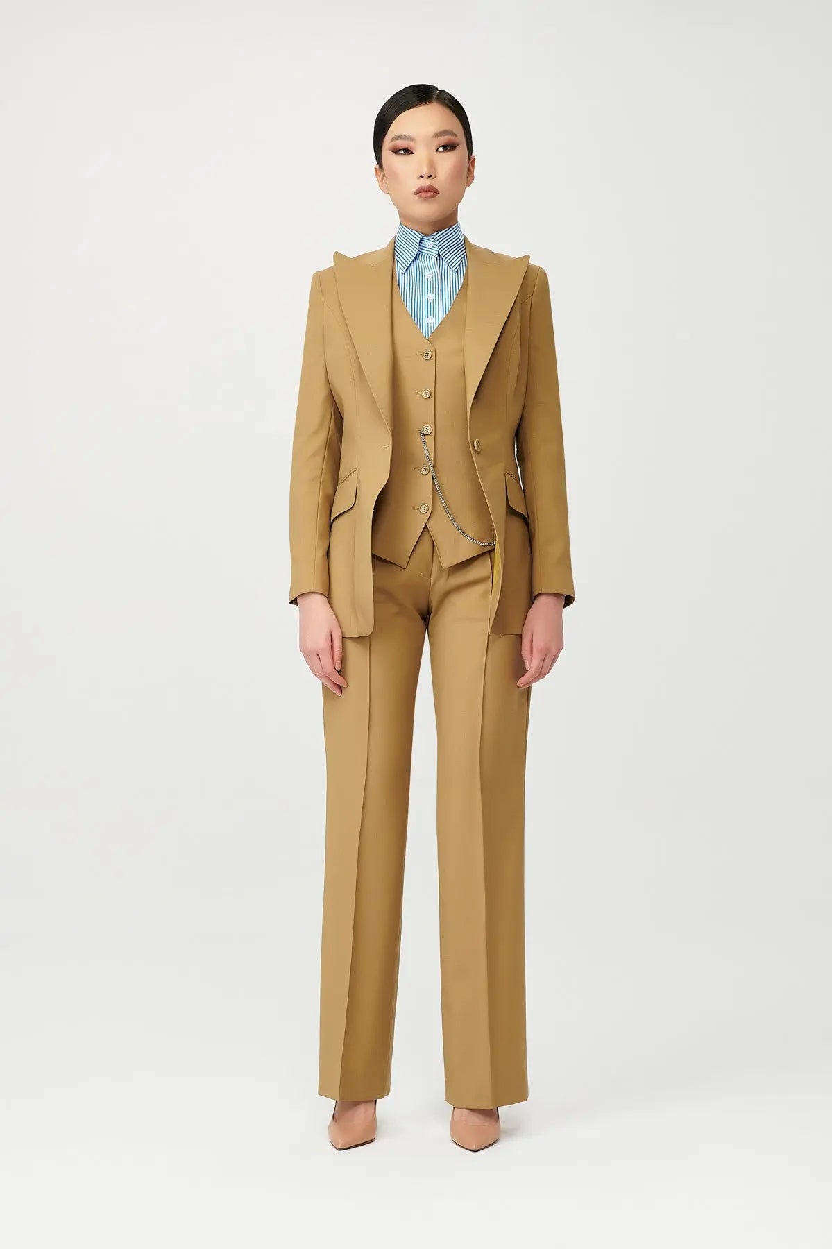 Zelda Single Breasted Suit with Waistcoat - Alexandra-Dobre.com