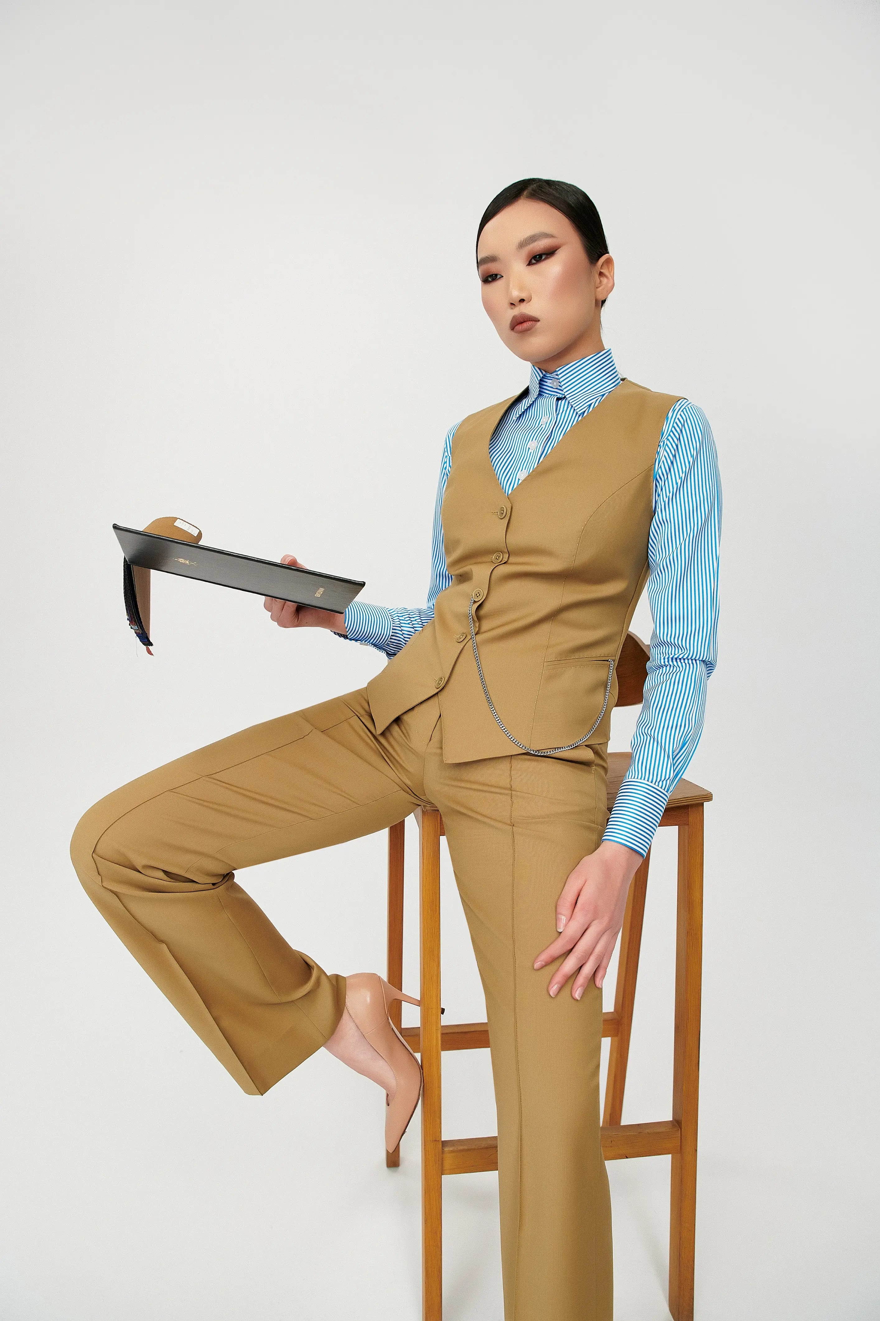 Zelda Single Breasted Suit with Waistcoat - Alexandra-Dobre.com