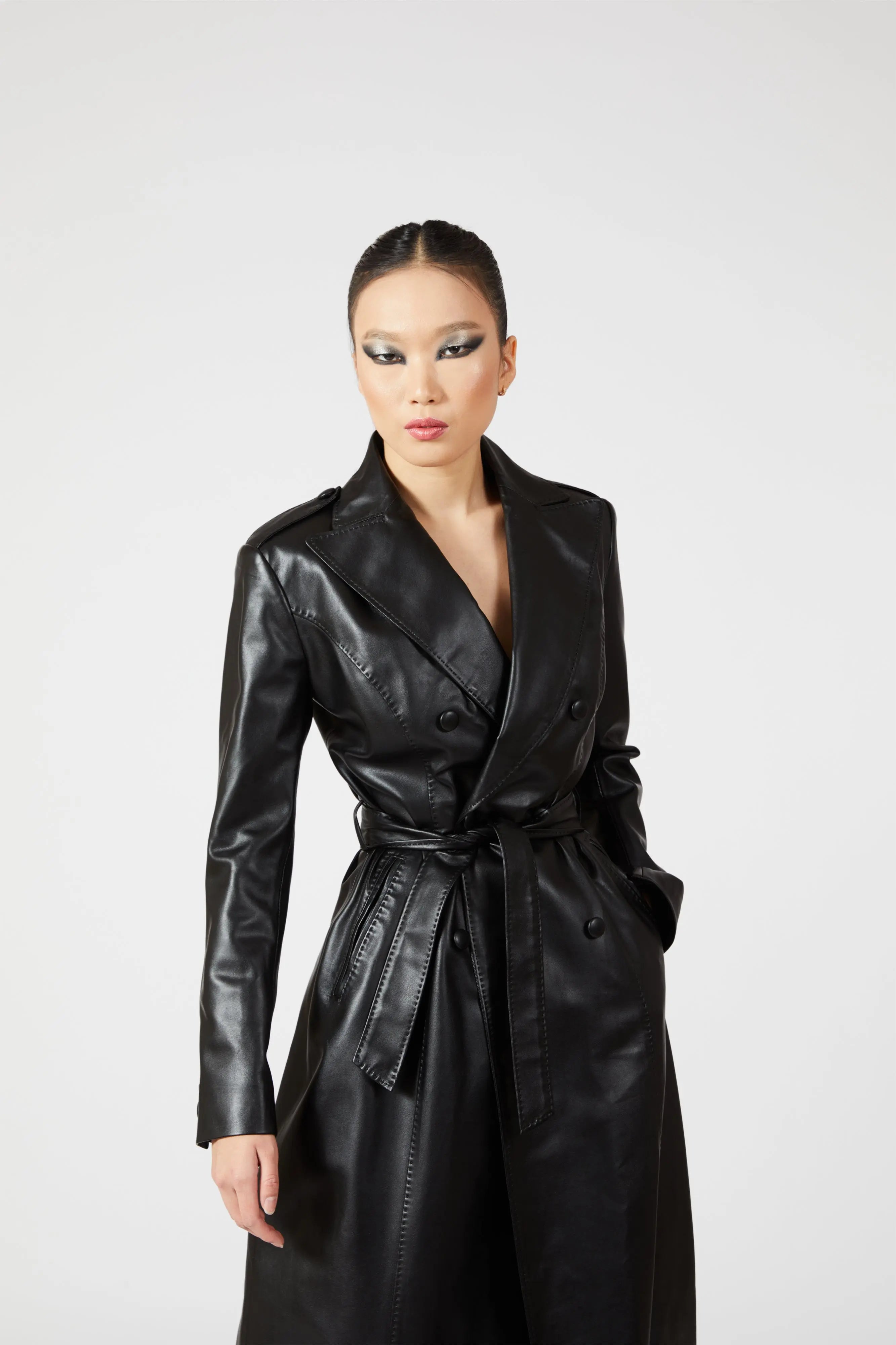Trinity Leather Coat - Alexandra-Dobre.com