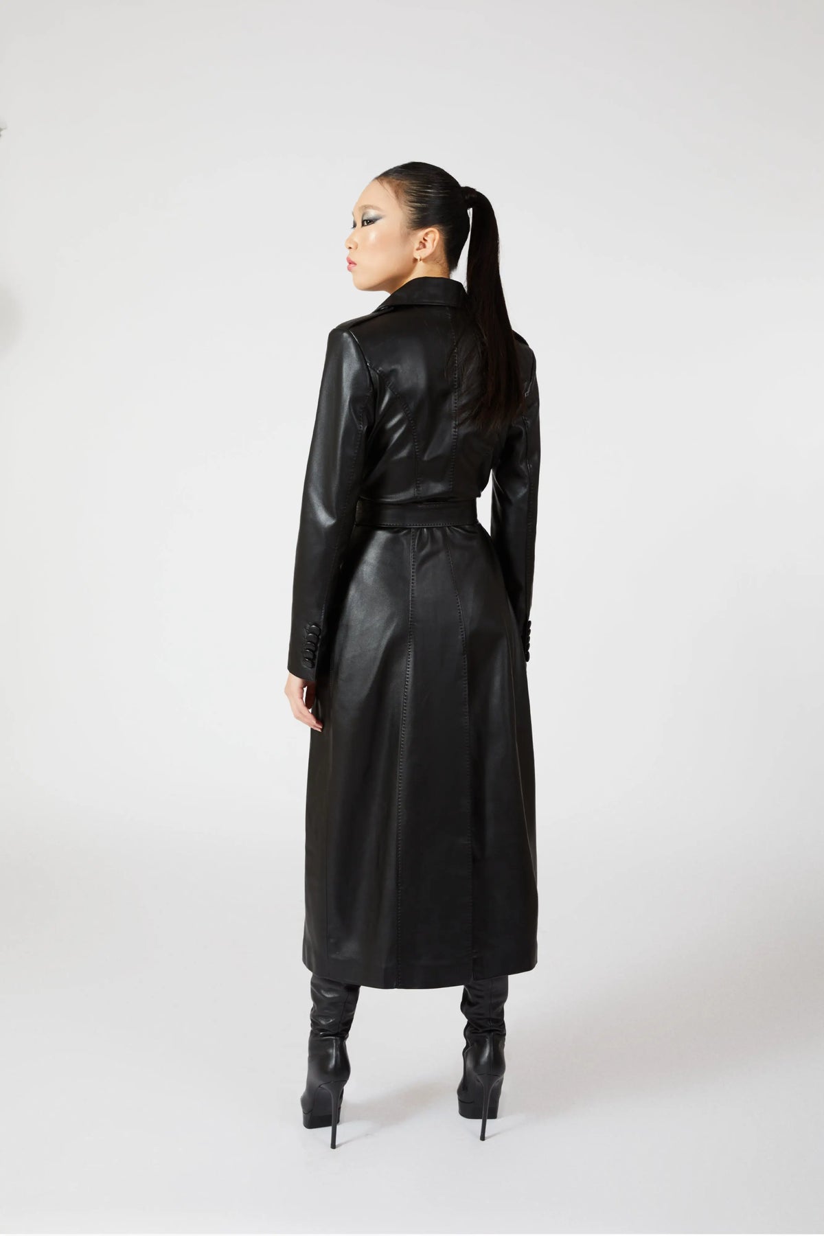 Trinity Leather Coat - Alexandra Dobre